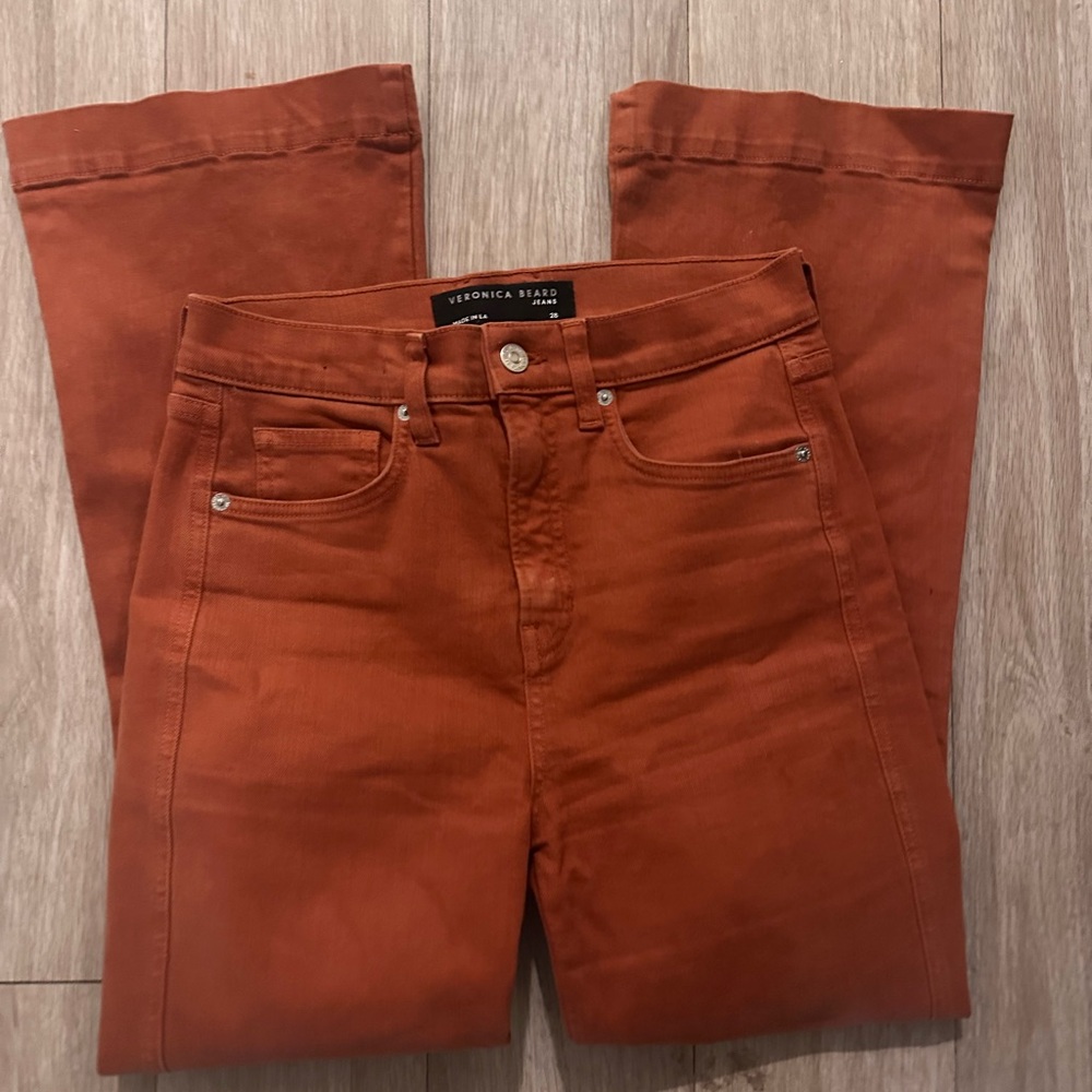 Veronica Beard Carson Ankle Flare High Rise Jeans
